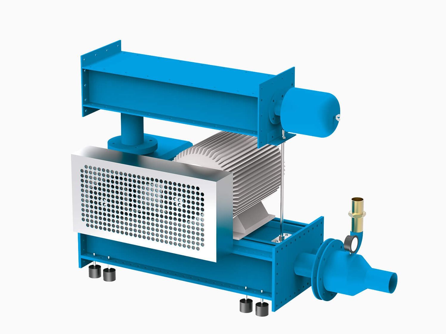 Rotary piston blower station HBTechnik